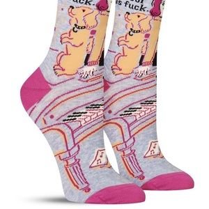 BlueQ “my dog is cool as fuck” crew socks